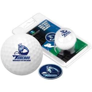  San Diego Toreros Logo Golf Ball and Ball Marker Sports 