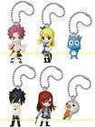 Fairy Tail Anime Characters 5 Pendents Key Chain  