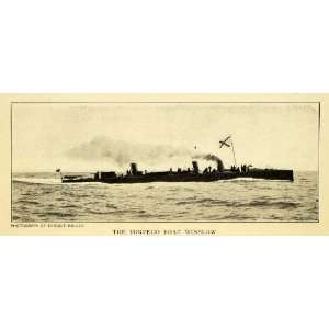  1903 Print Torpedo Boat Winslow United States Navy Ship 