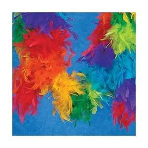  Rainbow Feather Boa (6 Pcs)   Bulk [Toy] 