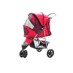  3 Wheel AT3 Deluxe Pet Dog Cat Stroller RED Kitchen 