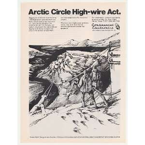 1974 Continental Arctic Circle NATO Norway Antenna Print Ad  