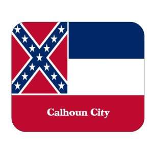   State Flag   Calhoun City, Mississippi (MS) Mouse Pad 