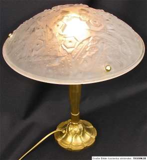 Gr.Art Deco Bronce Lampe, sign. Muller/Freres, Luneville 1920  
