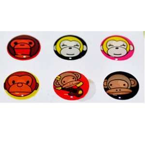  Monkey Home Button Sticker for Iphone 4g/4s Ipad2 Ipod (At 