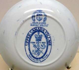 UPPER CANADA VILLAGE PLATE WOOD & SONS POTTERS FOR 200 YRS. MADE IN 