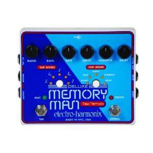  Electro Harmonix Deluxe Memory Man with Tap Tempo Pedal 