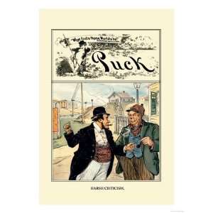 Puck Magazine Harsh Criticism Premium Poster Print by Walter Gallaway 