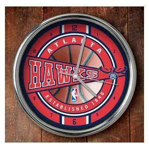   Americans Sports Atlanta Hawks Chrome Wall Clock