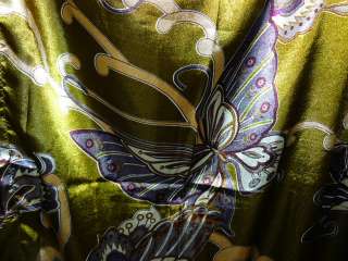 BUTTERFLY GODDESS* Beautiful SILKY SATIN Fab FLOWING Luxurious CAFTAN 