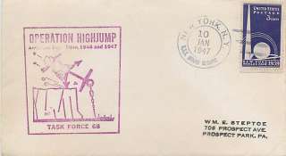 1947 Operation High Jump Antarctic Expedition Cover  