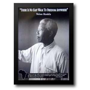  Nelson Mandela No Easy Walk To Freedom 28x38 Framed Art 
