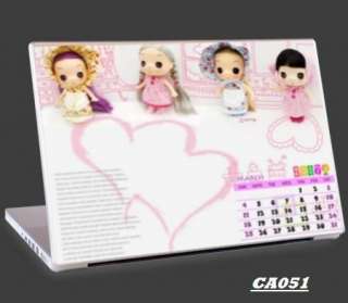 Universal Notebook Laptop Skin Cute Kawaii Dolls Pink  