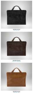 New Mens Awesome Premium Genuine Leather Portfolio Bag Briefcase 