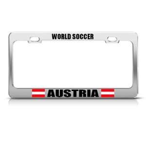  Austria Austrian Flag World Soccer Metal license plate 