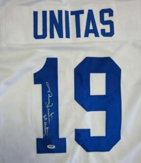 Johnny Unitas Autographed Signed Colts Jersey QB Century PSA/DNA 