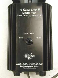 Dolan Jenner Model 190 Fiber lite Fiber Optics Illumina  