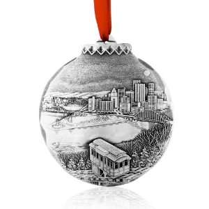   Handmade My Home Town Ornament by Wendell August Forge