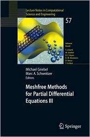 Meshfree Methods for Partial Differential Equations III, (3540462147 