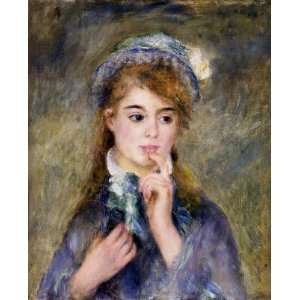    The Ingenue Pierre Auguste Renoir Hand Painted Art