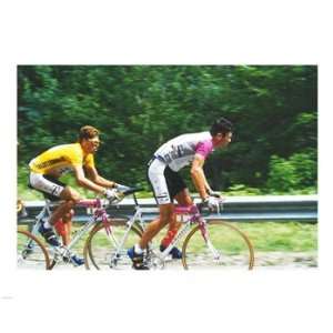 Jan Ullrich and Udo B?lts crossing the Vosges mountains together in 