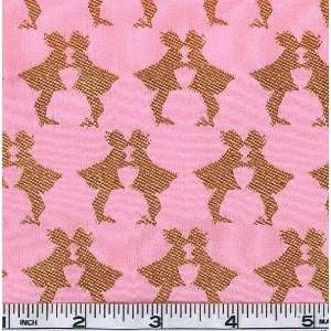  45 Wide Brocade Fabric Kissing Cousins Petal Pink By The 