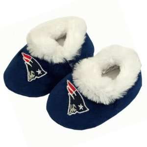  NEW ENGLAND PATRIOTS OFFICIAL LOGO BABY BOOTIE SLIPPERS 12 
