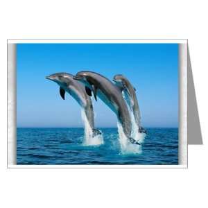  Greeting Card Dolphins Dancing 