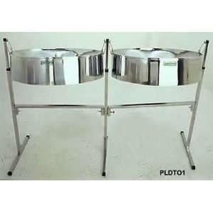  Double Tenor Pan Set, Black Finish Musical Instruments