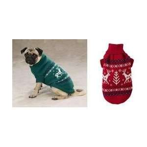  Red Caribou Dog Sweater Small