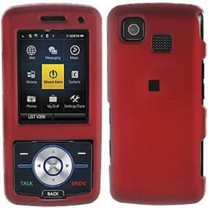  Hard RED Rubberized Cover Case for LG LX290 Sprint + Red Swivel Belt 