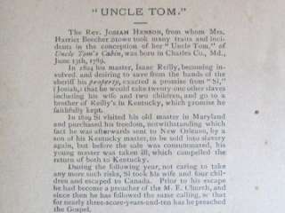 rare original Uncle Tom Reverend Josiah Henson cabinet photo  