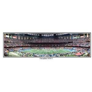  New England Patriots Super Bowl XXXVI Stadium Print 