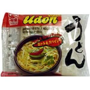 Udon Japanese Style Noodles with Soup Base   Hot & Spicy Flavor