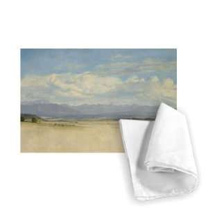  Sunny Mountainous Panorama, 1829 (w/c on   Tea Towel 100 