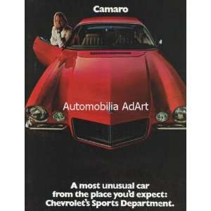  1970 Camaro Sales Brochures (Original) 