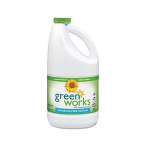 Green Works Naturally Derived Chlorine Free Bleach, 60 oz Bottle, 8/Ca