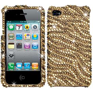   DIAMOND BLING CRYSTAL FACEPLATE CASE COVER APPLE IPHONE 4 4S  