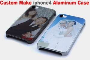 Personalized Photo LOGO Aluminum Metal Case Custom Cover Apple iPhone 