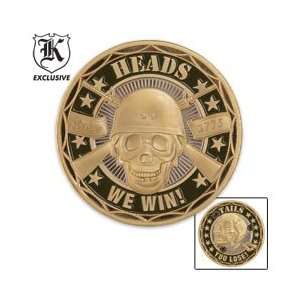  Heads Win/Tails Lose Challenge Coin