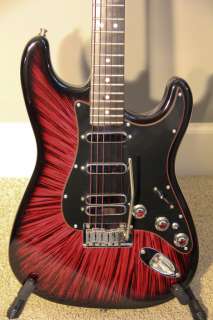 1993 94 FENDER STRATOCASTER ULTRA IN RARE FIRESTORM RED FINISH  