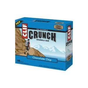 Clif Bar Crunch Chocolate Chip Granola Bars (Case Count 12 boxes 