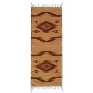  Zapotec wool rug, Marigolds (1.5x3)
