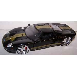   Jada Toys 1/24 Scale Dub City 2005 Ford Gt in Color Black Toys
