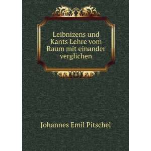  Lehre vom Raum mit einander verglichen Johannes Emil Pitschel Books