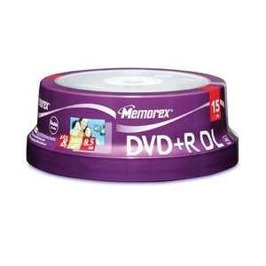  Memorex Double Layer {DL} DVD+R 8.5GB 8x 15 Pk Spool 