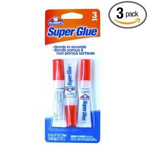  Elmers E616 Super Glue 0.07 Ounce, 3 Pack