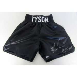   Tyson Boxing Trunks HOF 2011 PSA   Autographed Boxing Robes and Trunks