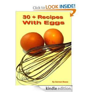 30+ Recipes With Eggs Carmen Beese  Kindle Store