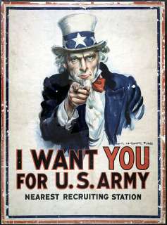 Want You For U.S. Army Poster  